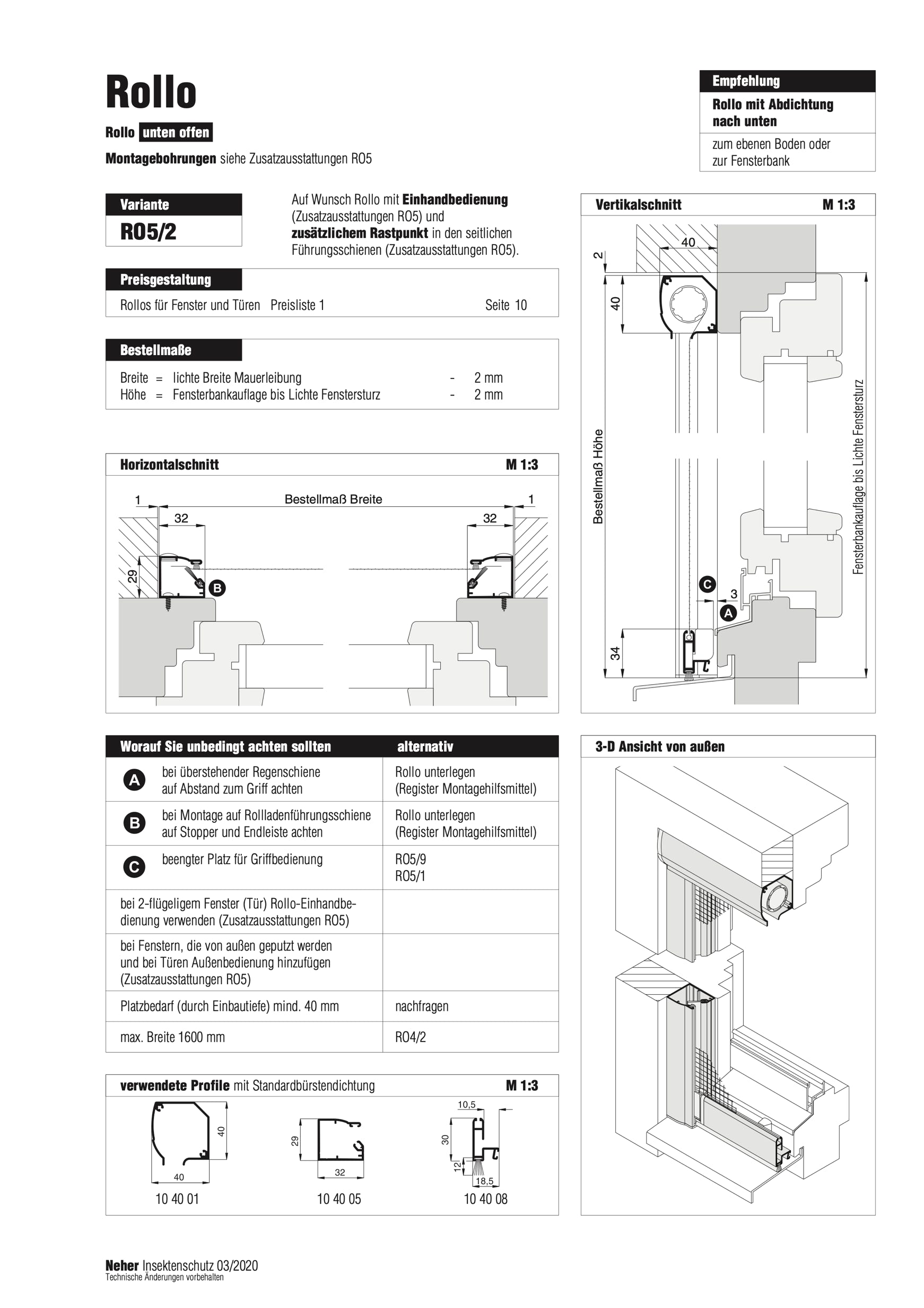 Insektenschutz Beispiel